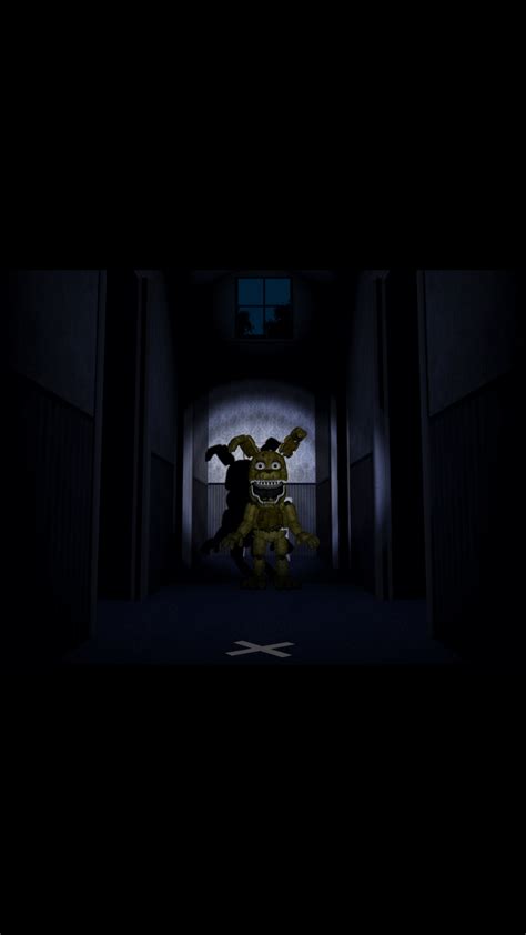 Screenshot taken as Plushtrap moves off of his chair in the mini game ...