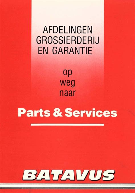 Batavus parts & services 1986 - De oude fiets