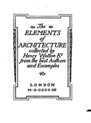 download book the elements of architecture pdf - Noor Library