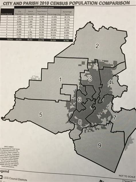 Lafayette Parish District Map