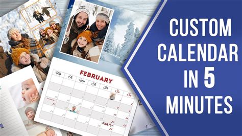 How to Make a Custom Calendar With Pictures 📅 Awesome Design In a Minute - YouTube