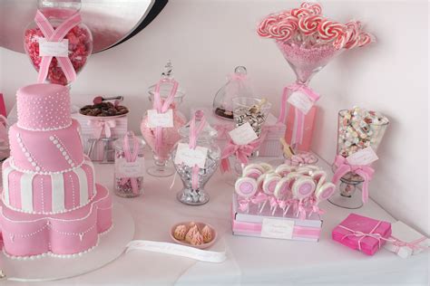 Sugarcoated Pink and White Candy Buffet | Pink pink pink, Pink candy buffet and Buffet