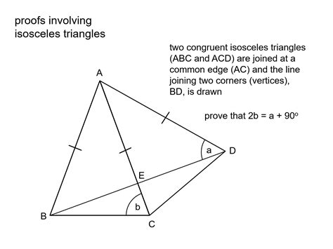 MEDIAN Don Steward mathematics teaching: isosceles triangle proofs