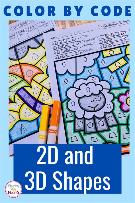 Second and third grade students will enjoy classifying 2-D and 3-D ...