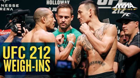 UFC 212 Ceremonial Weigh-In Highlights - MMA Fighting - YouTube