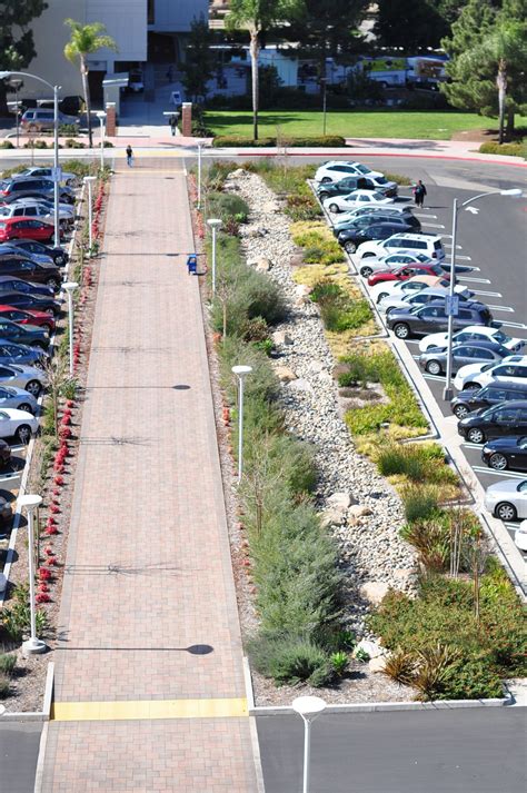 Another angle of the bioswale parking lot created by Lynn Capouya ...