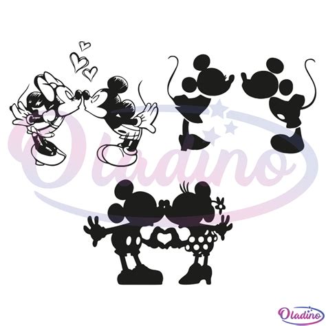 Minnie Mickey Kiss Svg Vinyl Cut Mouse Svg Kiss Mickey Minnie Svg | The ...