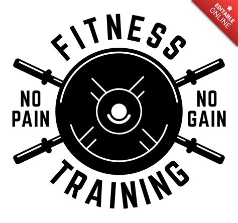 Fitness Training Logo Design Template | Free Design Template