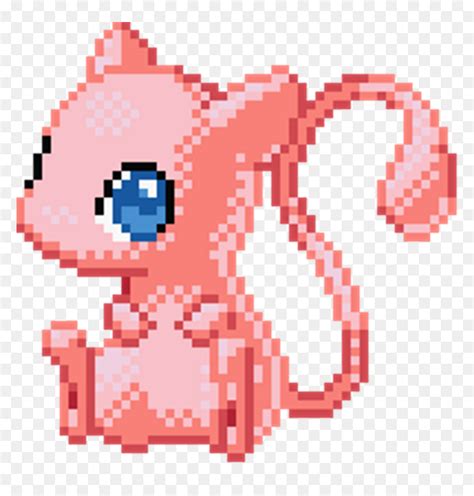 Mew Pixel Art , Png Download - Cute Pokemon Pixel Art, Transparent Png ...