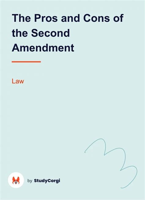 The Pros and Cons of the Second Amendment | Free Essay Example