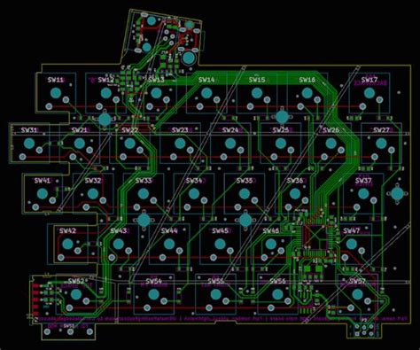 Keyboard Circuit Board Diagram