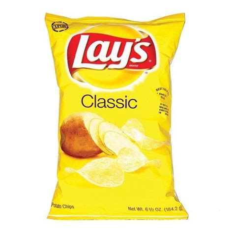 Lays Classic Potato Chips 6.5oz | Potato chips, Chips, Baby food recipes