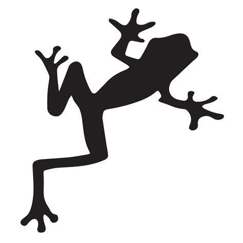 Frog Silhouette Vector at Vectorified.com | Collection of Frog ...