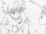 Anime Coloring Pages Hxh  And Drawing sketch template