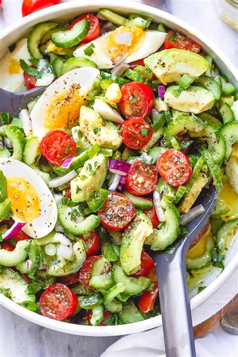 Avocado Salad Recipe with Tomato, Eggs and Cucumber – Healthy Avocado Salad Recipe | Avocado ...