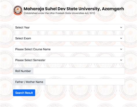 Azamgarh University Result 2023 Download BA BSc BCom Marksheet {Online ...