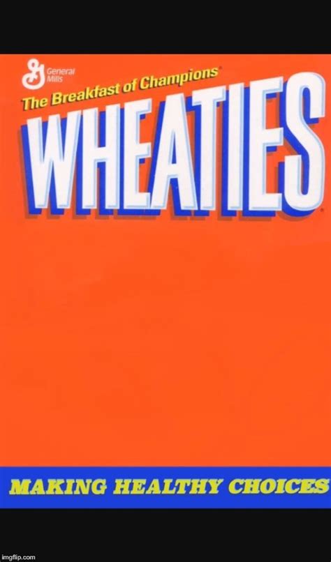 Wheaties box - Imgflip