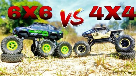 6X6 Vs 4X4 Comparison | Rc rock crawler off road full comparison video| remote control cars | rc ...