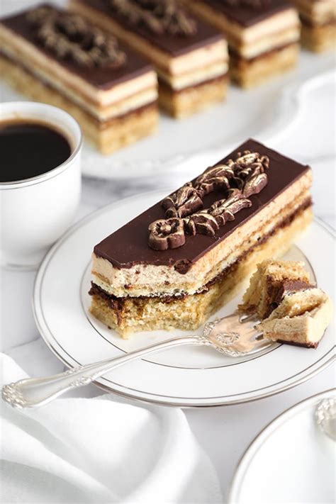 Classic Opera Cake - Sprinkle Bakes