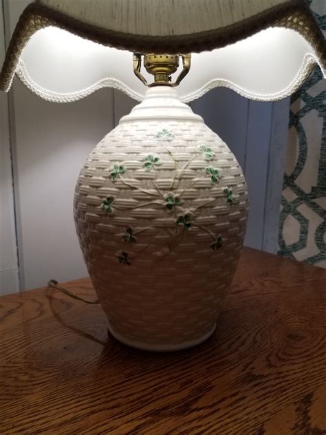 Belleek lamp | Belleek china, Belleek, Irish pottery