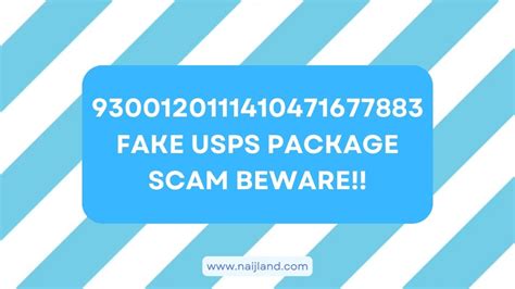 9300120111410471677883 Fake USPS Package Scam BEWARE!!
