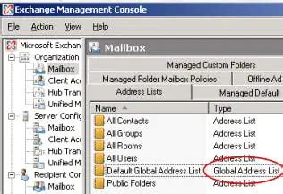 Global Address List (GAL) - NETWORK ENCYCLOPEDIA