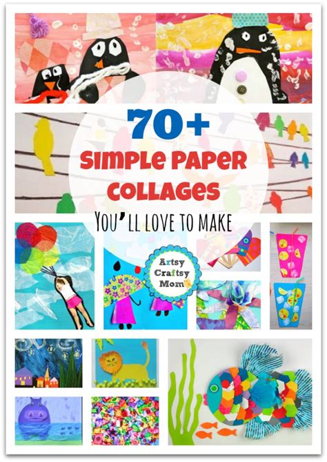 70+ Paper Collage Art Ideas that kids will love - ArtsyCraftsyMom