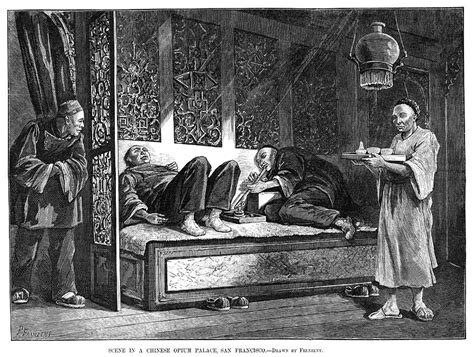 Opium Den, 1880 Painting by Granger - Pixels