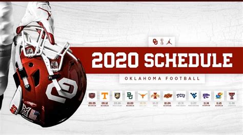 OU Releases 2020 Football Schedule - Sports Illustrated Oklahoma ...