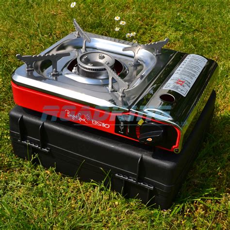 Bright Spark BS110 Cooker | Portable Gas Camping Stove | Red | ROADKING ...