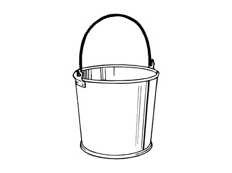 Bucket Outline SVG, Bucket Svg, Cleaning Svg, Bucket Clipart, Bucket ...