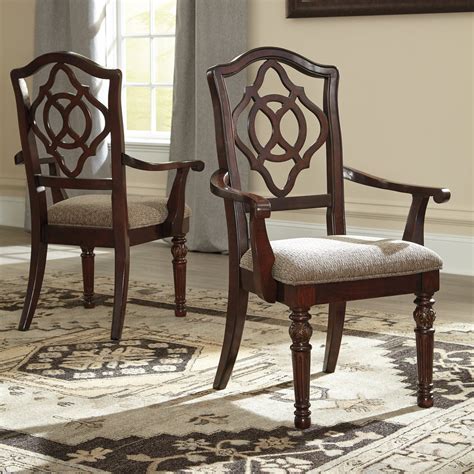 Signature Design by Ashley Leahlyn Arm Dining Chair - Set of 2 - Walmart.com