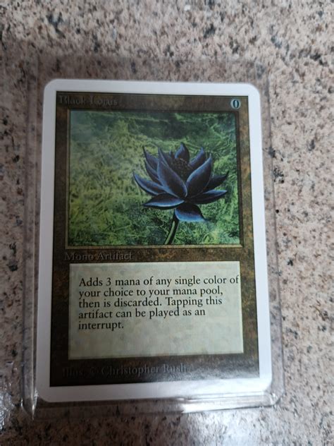 Black Lotus Alpha Edition near Mint authenticated and Graded - Etsy