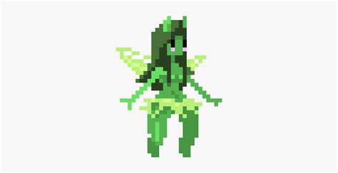 Green Fairy Pixel Art, HD Png Download - kindpng