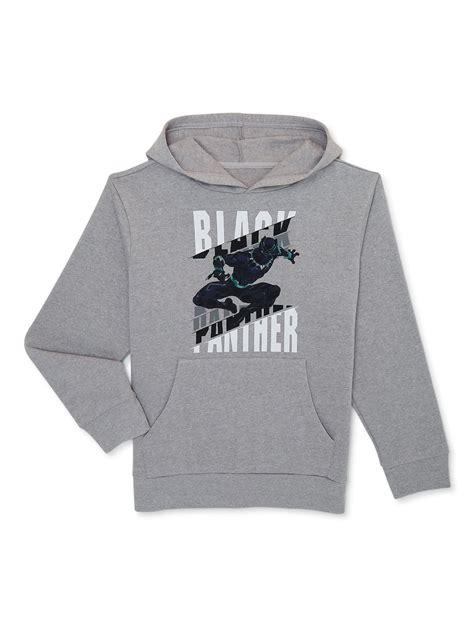 Marvel Boys Black Panther Hoodie, Sizes 4-18 - Walmart.com