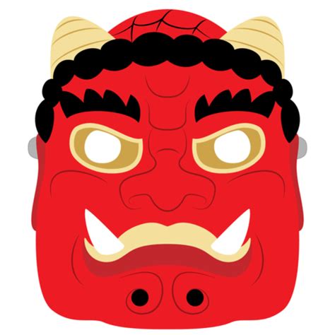 Setsubun Mask Template | Free Printable Papercraft Templates