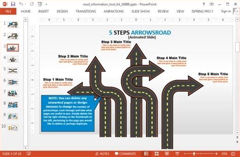 Animated Road Information Toolkit For PowerPoint