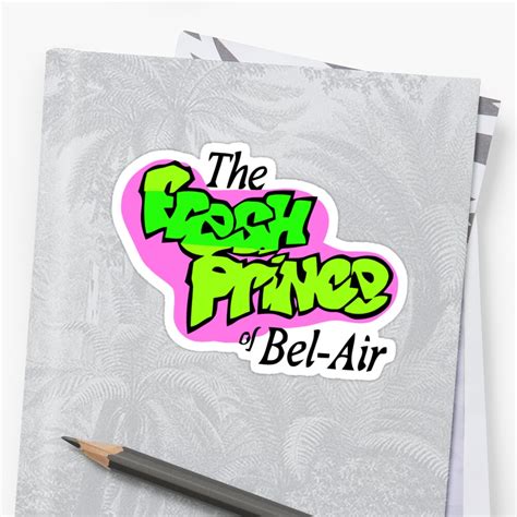 "Fresh Prince logo" Stickers by Kelvin Giraldo | Redbubble