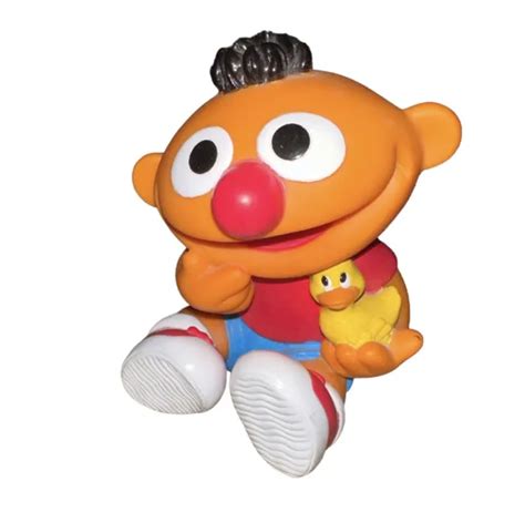 VINTAGE 1995 ERNIE Sesame Street Squeeze Toy Tyco Preschool Toys Henson ...