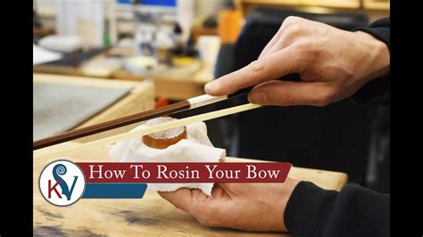 How To Rosin Your Bow/What Is Rosin? | KV - YouTube