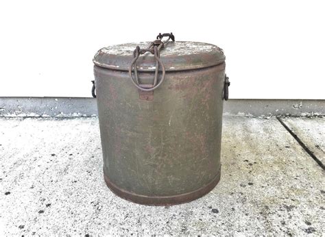 ORIGINAL WWII US MILITARY MERMITE CAN - 1942 - ROUND COOLER WARMER FOOD & DRINK | #1885294212