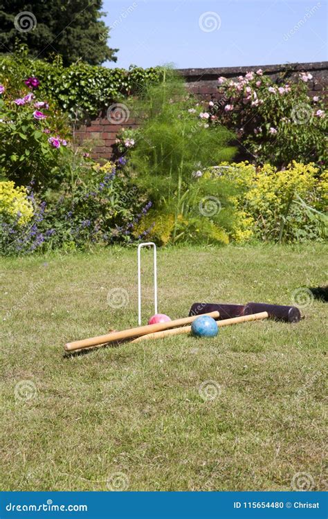 Croquet stock photo. Image of traditional, english, leisure - 115654480