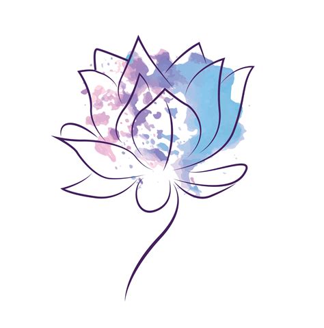 Simple Lotus Flower Drawing Tattoo | Best Flower Site