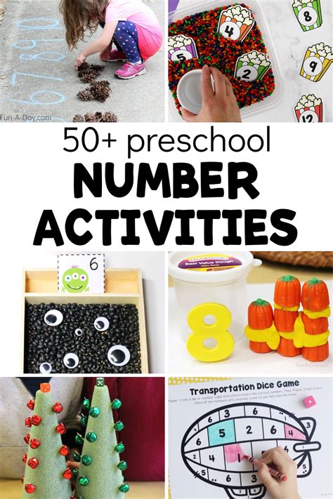 50+ Number Activities for Preschoolers - Fun-A-Day!