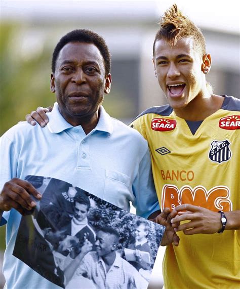 Pele & Neymar - Legend & Youngster | Soccer | Pinterest | Soccer, Chang ...