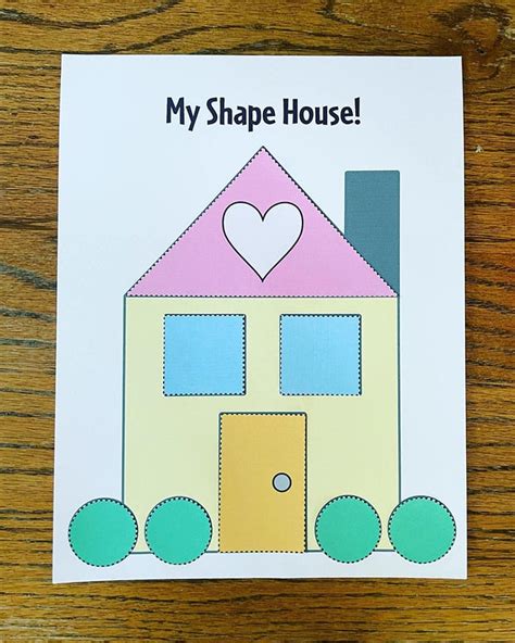 House Craft for Preschoolers! Learn your Shapes! ⋆ The Hollydog Blog