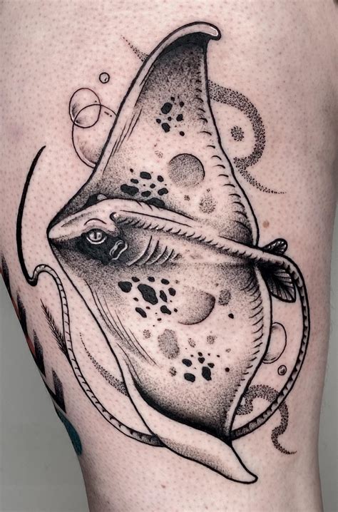 Stingray by Adrian at Six Bullets Tattoo, London : r/tattoos