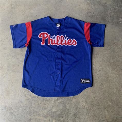 vintage philadelphia phillies jersey all... - Depop