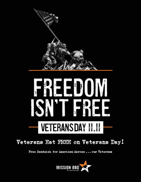 Mission BBQ salutes veterans with FREE sandwiches on Veterans Day