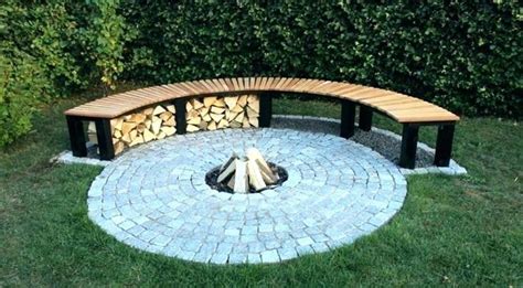 curved outdoor bench seating patio fire pit benches diy o | Backyard, Outdoor fire, Outdoor fire pit